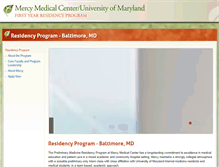 Tablet Screenshot of mercyresidency.org